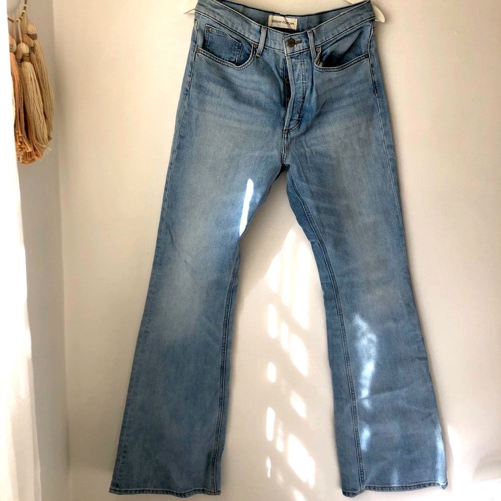 Denim Forum Flare High Waist Jeans